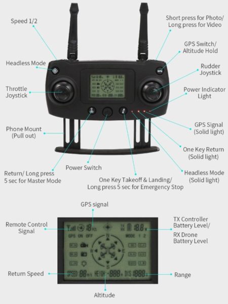 JJRC H78G бюджетный дрон с GPS